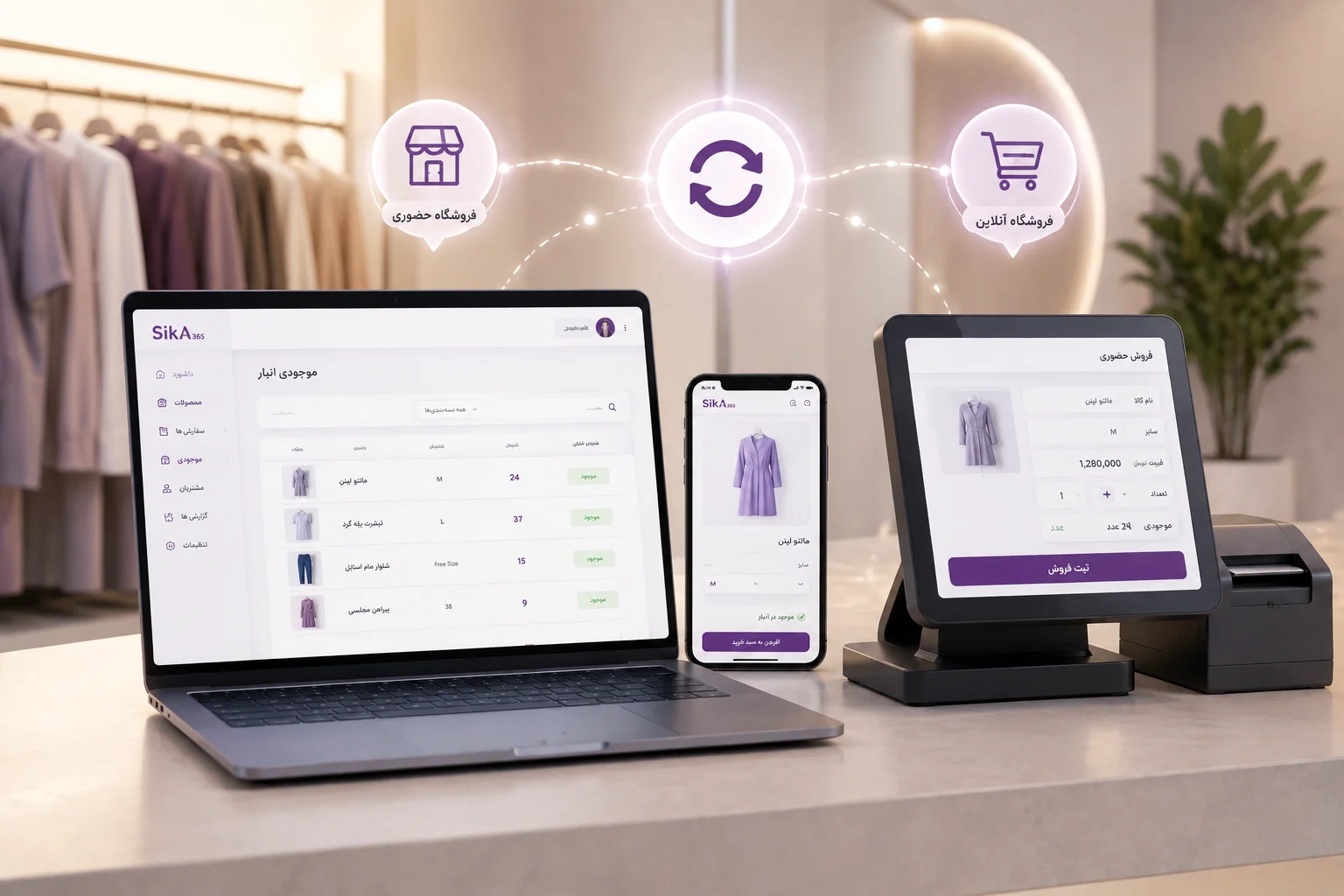 Unified warehouse inventory in the Sika 365 admin panel